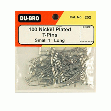 DUBRO NICKEL PLATED T-PINS 1