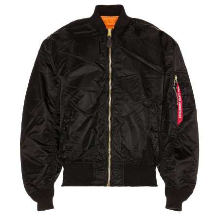 ALPHA INDUSTRIES JACKET MA-1 BLACK (8) XXXXXLARGE MJL21000C1