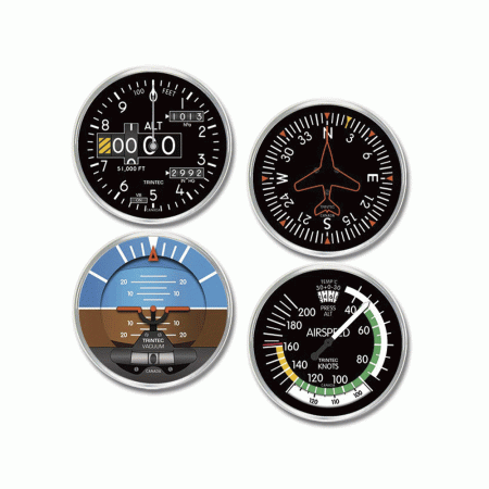 TRINTEC COASTER SET 4-PIECE MODERN INSTR