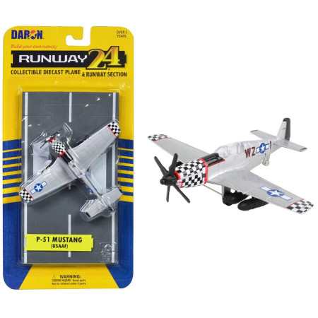 RUNWAY-24 P-51 MUSTANG SILVER (USAAF) RW195