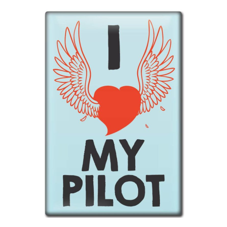 FRIDGE MAGNET - I LOVE MY PILOT NLUS623-LMP