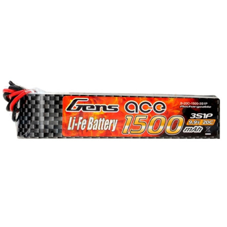 GENS ACE 9.9V 1500MAH LIFE FUT/JST FINO