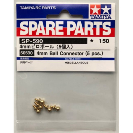 TAMIYA ACC 4MM BALL CONNECTOR (5PCS) 50590