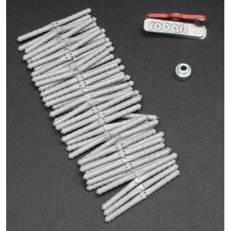 DOBRADICAS PONTO 1/8 ROBART 50PC 311