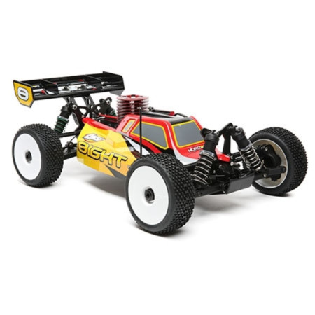 CARRO LOSI 1/8 8IGHT 4WD NITRO BUGGY RTR RED/YELLOW LOS04010V2