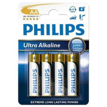 PHILIPS PILA( AA) ULTRA ALKALINA C/4PILA