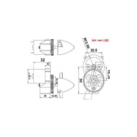 AM-EPS1/A RED.150 S/MOT.3.75:1