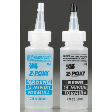 COLA ZAP Z-POXY 15 MINUTE EPOXY 4OZ PT-35
