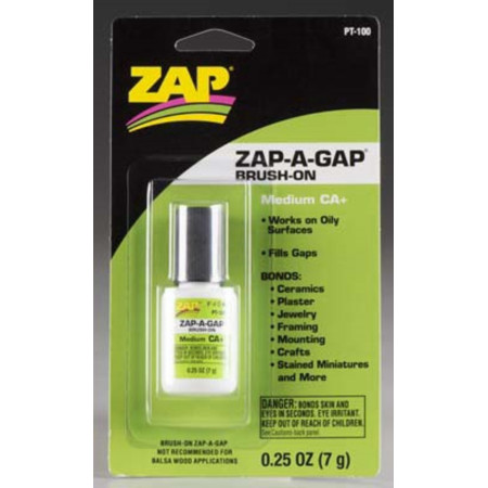 COLA ZAP ZAP-A-GAP BRUSH-ON MEDIUM CA+ 25OZ CARDED PT-100