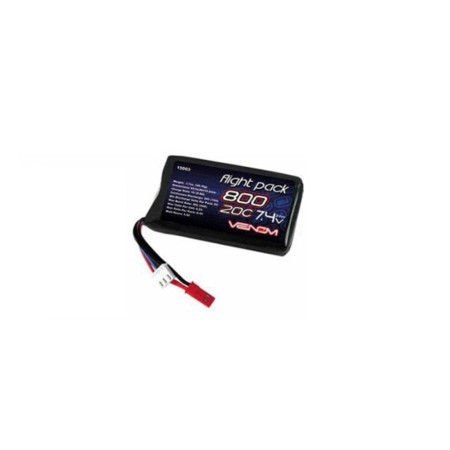 PACK VENOM 7.4V 800MA LIPO 20C 15003