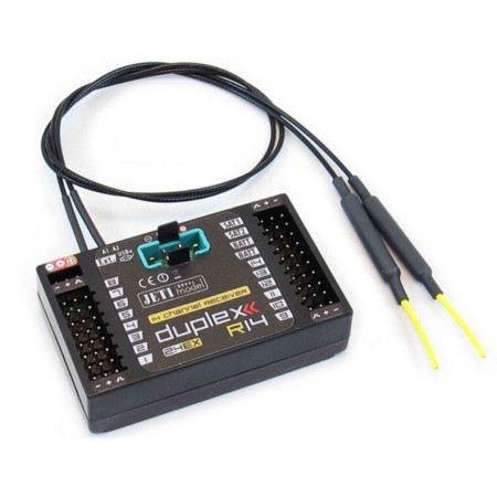 RECEPTOR JETI 14CH DUPLEX R14 W/TELEMETRY JETIR14US