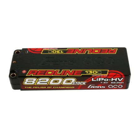 GENS ACE 7.6V 8200MA 130C REDLINE HARDCASE HV