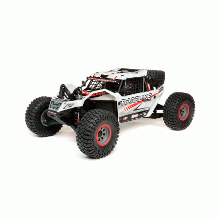 CARRO LOSI 1/6 SUPER ROCK REY 4WD RTR ROCK RACER AVC LOS05016T1 WHITE