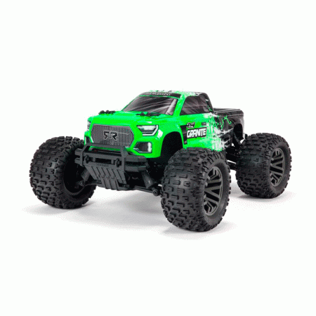 CARRO ARRMA 1/10 GRANITE 4WD 3S BLX MONSTER TRUCK GREEN ARA4302V3T1