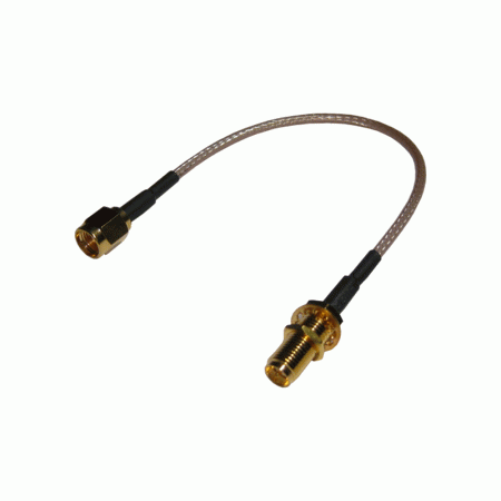 HEX RF EXTENSION CABLE - RPSMA(M)-RPSMA(F) 15CM RF021