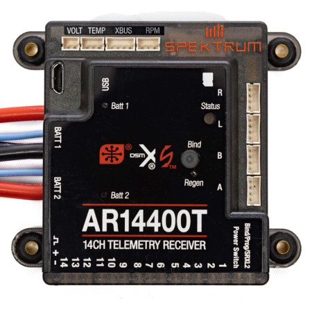 R14CH AR14400T SPEKTRUM 2.4GHZ POWERSAFE TELEMETRY SPMAR14400T