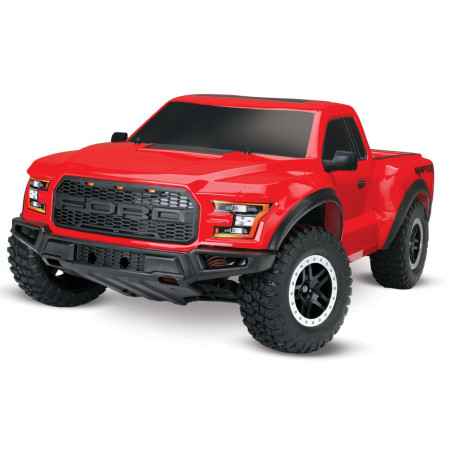 CARRO TRAXXAS FORD RAPTOR 2017 RED 58094-1