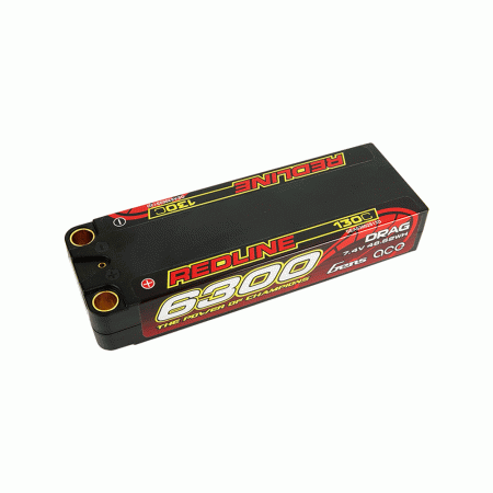 GENS ACE 7.4V 6300MA 130C REDLINE HARDCASE DRAG RACING HV