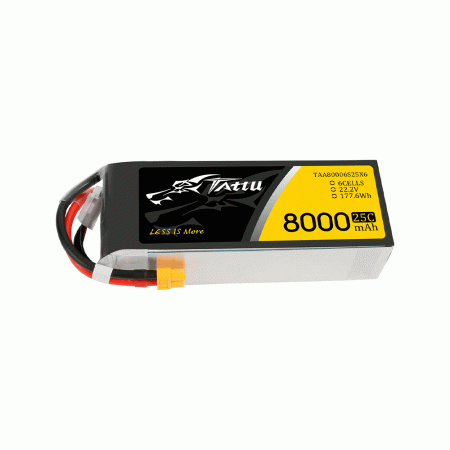 GENS ACE TATTU 22.2V 8000MAH 25C XT60 PLUG