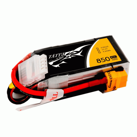 GENS ACE 11.1V 850MAH 45C LIPO XT60 TATTU