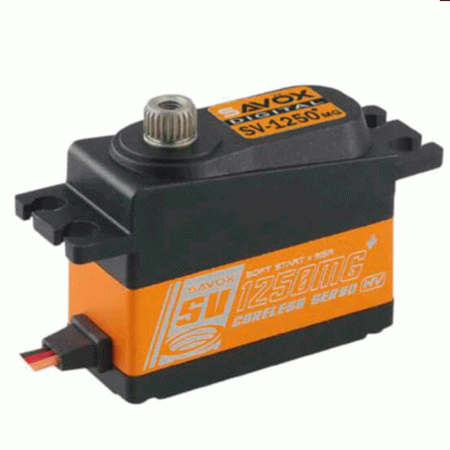 SAVOX SERVO SV-1250MG PLUS HV W/SOFT START 7.4V 8KG 0.095S MINI