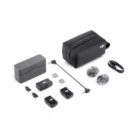 MICROFONE DIGITAL WIRELESS DJI MIC 2 (2 TX + 1 RX + CHARGING CASE) FCC