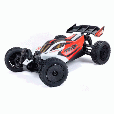 CARRO ARRMA 1/14 TYPHON GROM 4WD BUGGY RTR RED/WHITE ARA2106T2