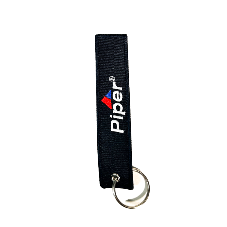 KEYCHAIN REMOVE BEFORE FLIGHT PIPER (BLACK)