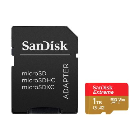 SANDISK MICROSDXC EXTREME 1TB 190MB/S CARD WITH EXTREME CAPTURE