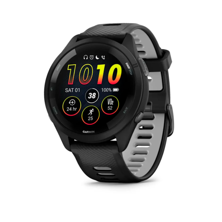 RELOGIO SMARTWATCH GARMIN FORERUNNER 265 010-02810-00 BLACK/POWER GRAY
