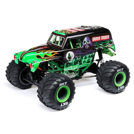 CARRO LOSI 1/18 MINI LMT GRAVE DIGGER 2S 4WD RTR GREEN LOS01026T1