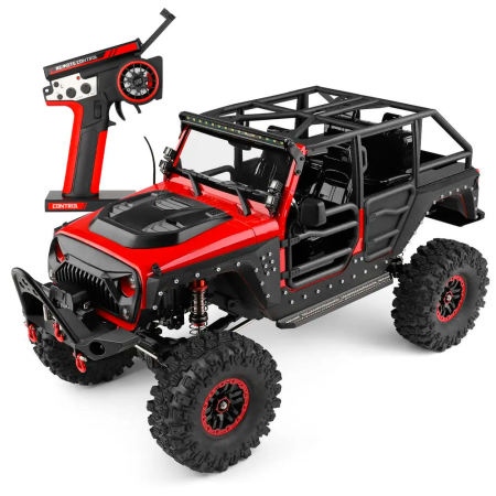 CARRO WLTOYS 1/10 DRIVING ROCK CRAWLER CLIMBING 11KM 4WD RED 104026