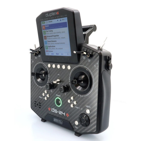 RADIO JETI 24CH DUPLEX DS-24 II CARBON BLACK ANODIZED US
