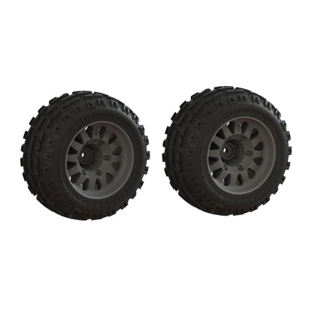 RODA ARRMA DBOOTS 'DIRTRUNNER ST' TIRE SET GLUED 14MM (PAIR) ARA-1552