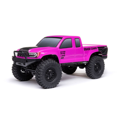 CARRO AXIAL 1/24 SCX24 BASE CAMP 4WD RTR PINK AXI-1219T3