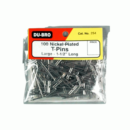 DUBRO NICKEL PLATED T-PINS 1.50