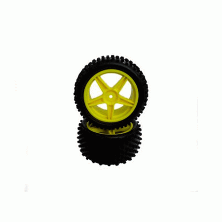 HT RODA REAR YELLOW 1/10 2PC 06026Y