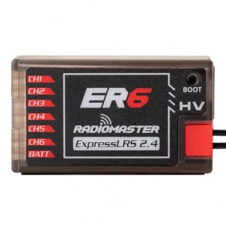 RECEPTOR RADIOMASTER 6CH ER6 2.4GHZ ELRS PWM