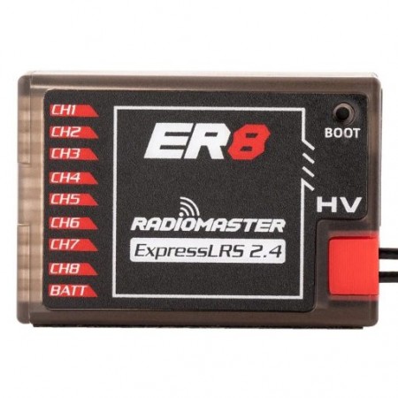 RECEPTOR RADIOMASTER 8CH ER8 2.4GHZ ELRS PWM
