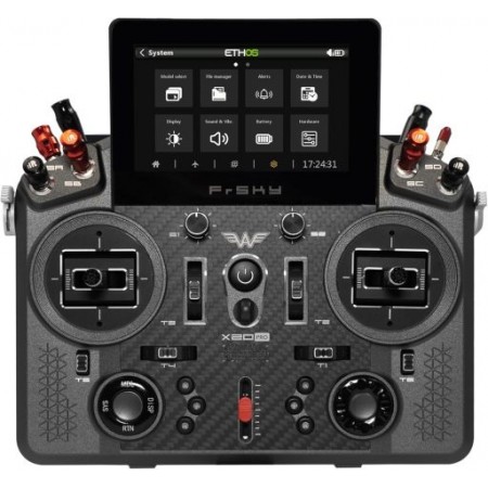 RÁDIO FRSKY 24CH AEROWING TANDEM X20 PRO AW GREY/BLACK