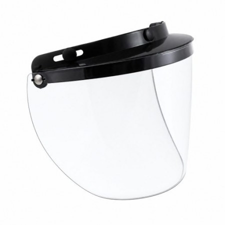 DAVID CLARK HELMET VISOR 3-SNAP CLEAR FLIP SHIELD 02-205
