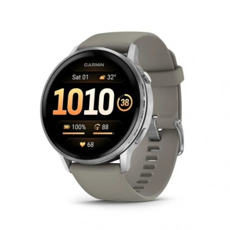 GARMIN WATCH VENU 4 45MM SILVER GRAY 010-03014-01